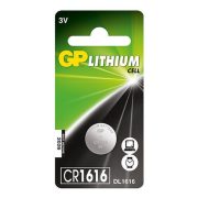 GP CR 1616 3V lítium gombelem
