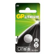 GP CR 1616 3V lítium gombelem