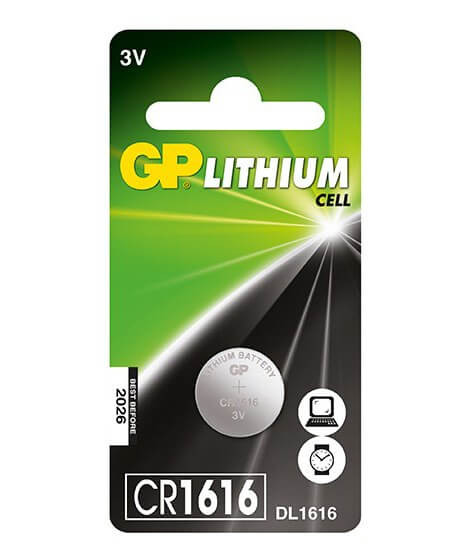 GP CR 1616 3V lítium gombelem