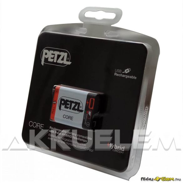 Petzl CORE 1250mAh akkumulátor HybridConcept fejlámpákhoz, USB-töltős