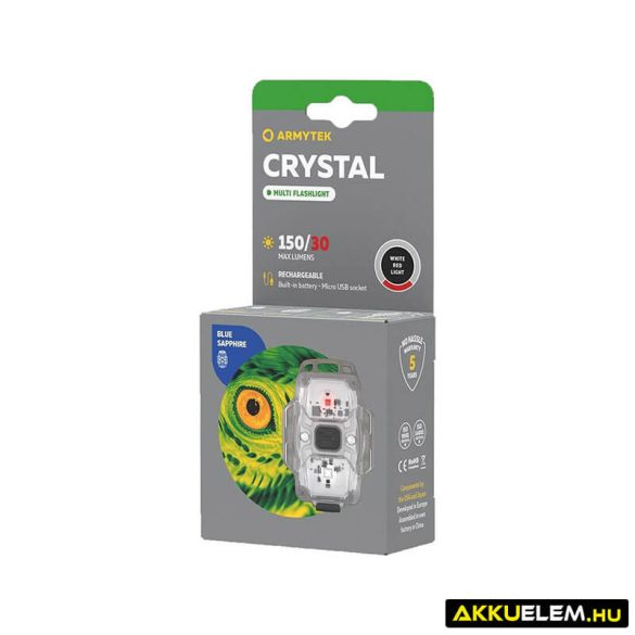 Armytek Crystal Red 150lm multifunkciós tölthető kislámpa