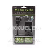 USB motoros adapter biztosítékkal, cseppálló 2,1A 20340