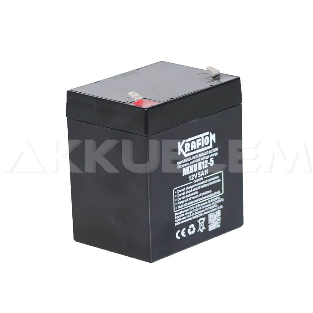 Krafton K12-5 12V 5Ah (20hr) zselés akkumulátor