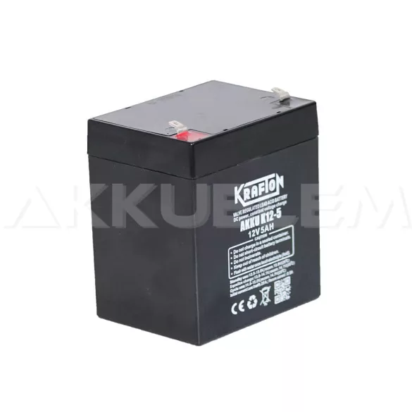 Krafton K12-5 12V 5Ah (20hr) zselés akkumulátor