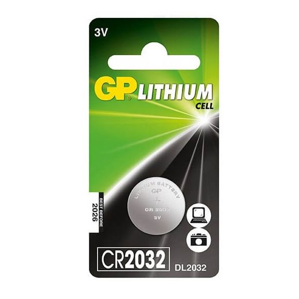 GP CR 2032 3V lítium gombelem