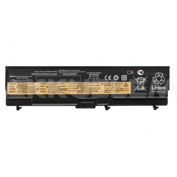 Lenovo ThinkPad SL410 10,8V 6000mAh utángyártott laptop akkumulátor