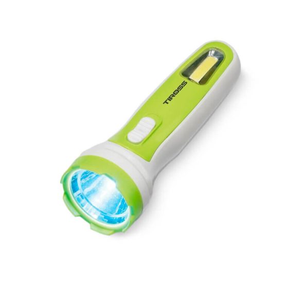 Kézilámpa 1W LED + 2W COB 120lm LED Tiross TS1911