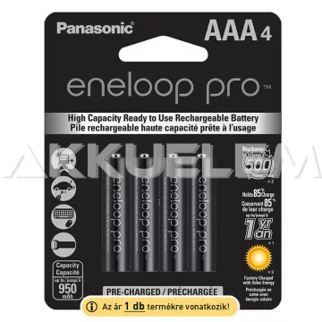   Eneloop pro AAA 930mAh NiMh akku 2db/bliszter (ár/csomag) fekete