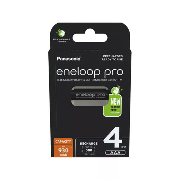 Eneloop pro AAA 930mAh NiMh akku 4db/bl (ár/csomag)