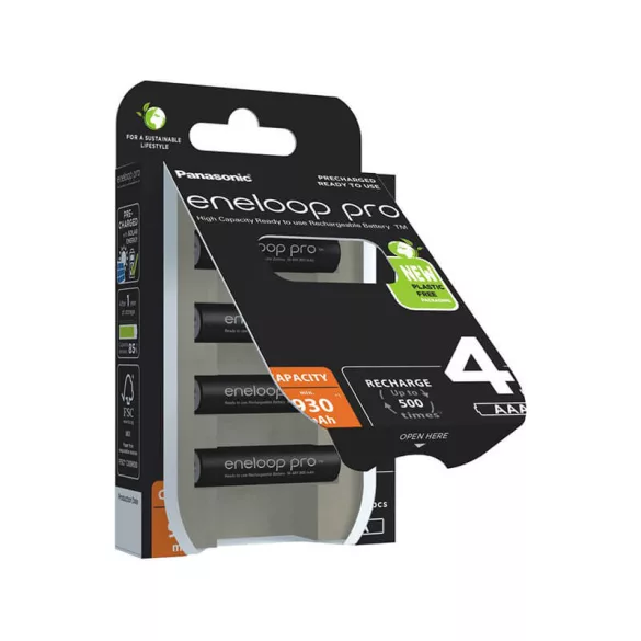 Eneloop pro AAA 930mAh NiMh akku 4db/bl (ár/csomag)