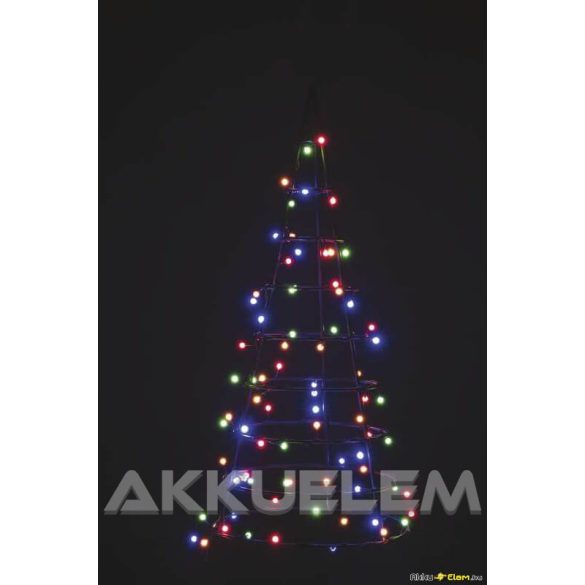 Cherry 80LED 8m 3,6W karácsonyi fényfüzér multikolor, időzítős, kültéri + beltéri