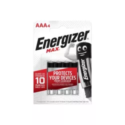 Energizer MAX LR03 AAA elem 4db/csomag (ár/csomag)