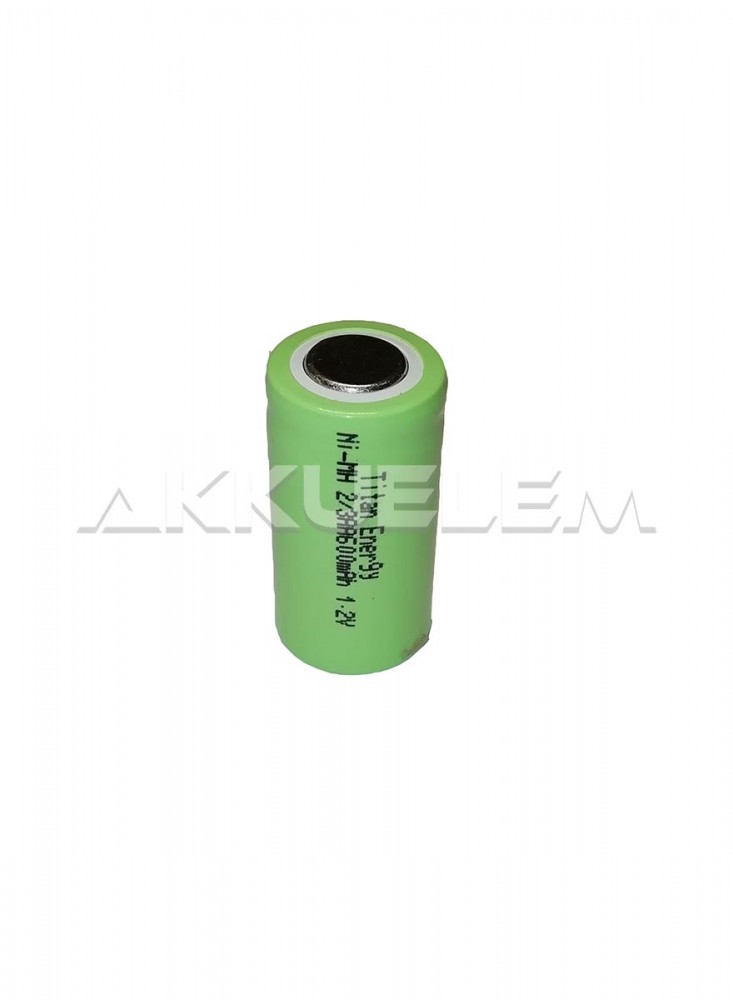 600mAh 2/3AA NiMh ipari cella