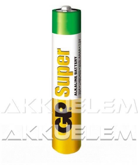GP Super Alkaline LR8D425 (1,5V, AAAA) tartós 