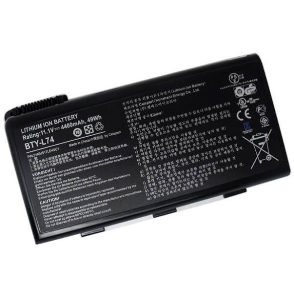 MSI BTY-L74 5200mAh utángyártott akkumulátor