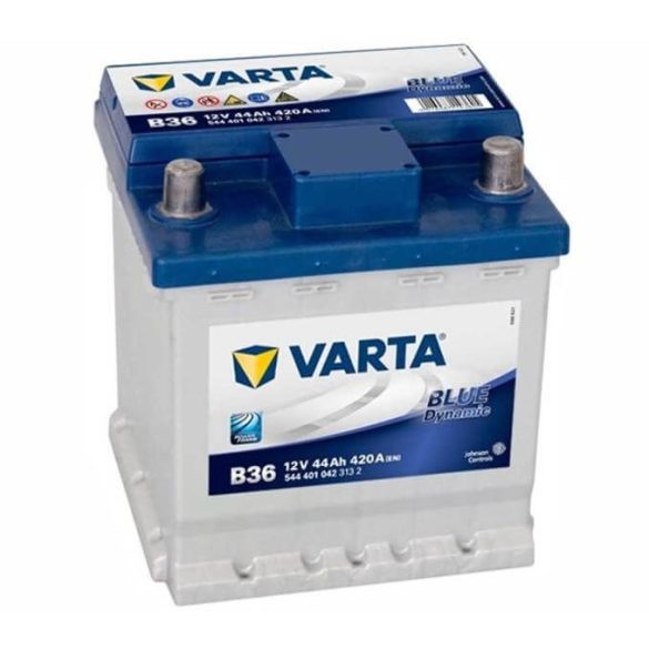 44Ah Varta Blue Dynamic B36 12V autó akkumulátor JOBB+ (544 401 042)