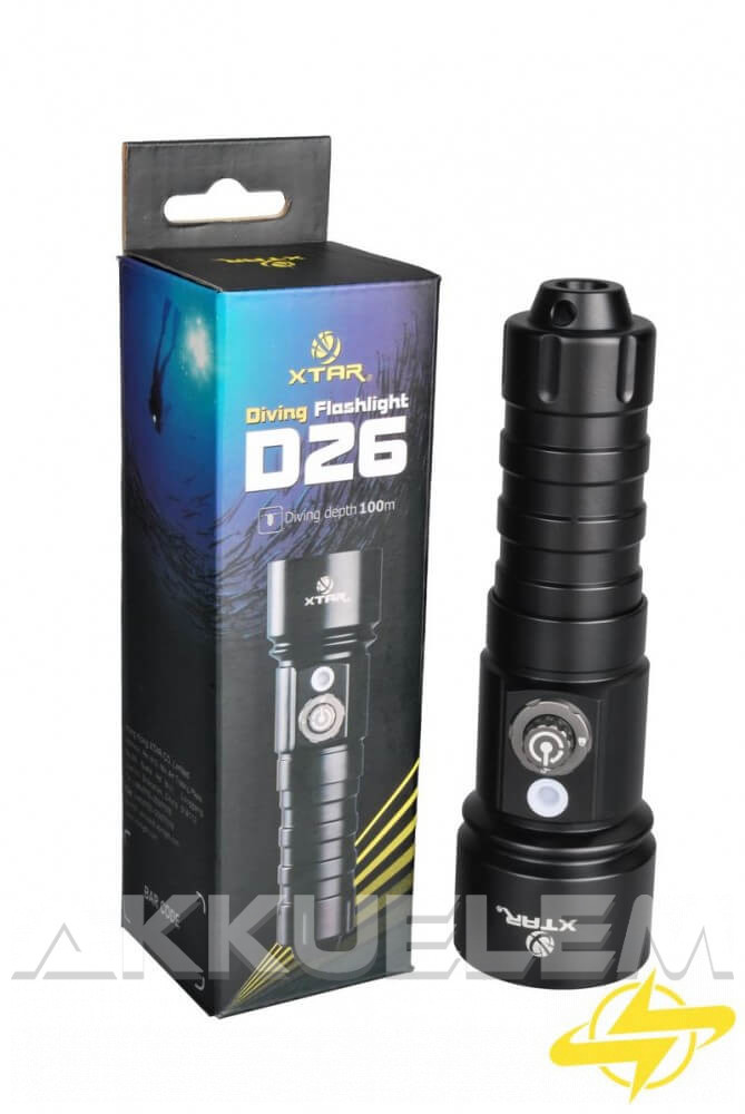 XTAR D26 Whale búvárlámpa
