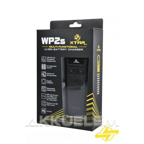 Xtar WP2S Li-Ion akkumulátor töltő