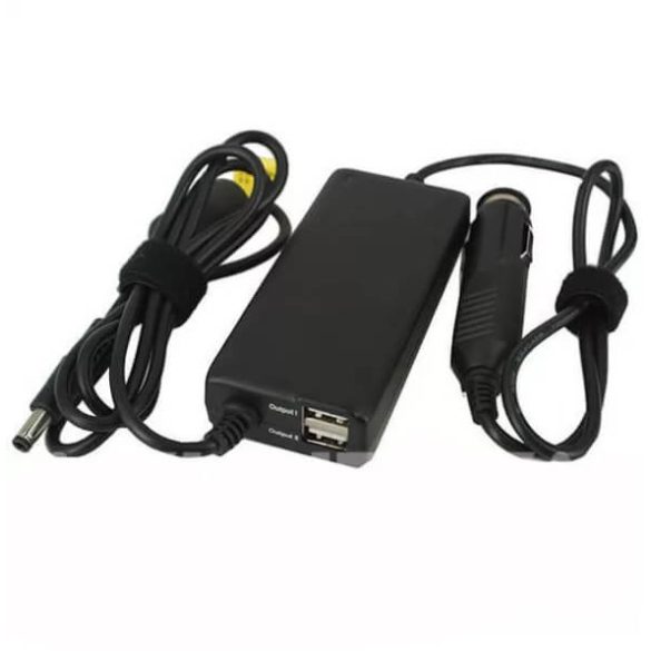 Asus 19V 4,74A 90W notebook autós adapter USB kimenettel utángyártott