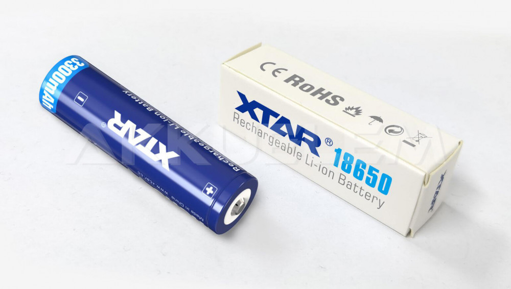 XTAR 18650 3300mAh 3,6V Li-ion akkumulátor PCB