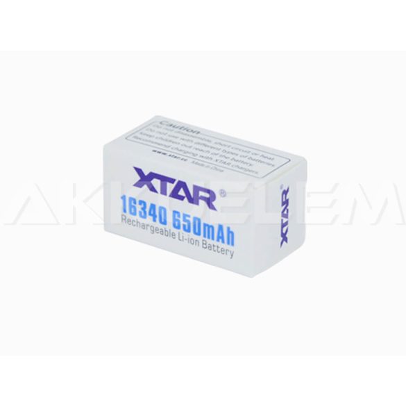 XTAR 16340 650mAh Li-Ion akkumulátor