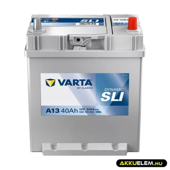 40Ah Varta Dynamic A13 12V autó akkumulátor ASIA JOBB+ (540 125 033)
