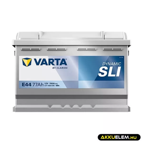 77Ah Varta Dynamic E44 12V autó akkumulátor JOBB+ (577 400 078)