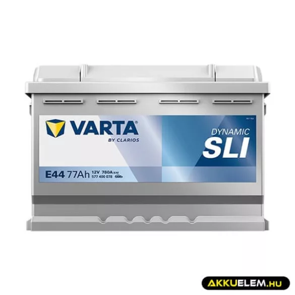 77Ah Varta Dynamic E44 12V autó akkumulátor JOBB+ (577 400 078)