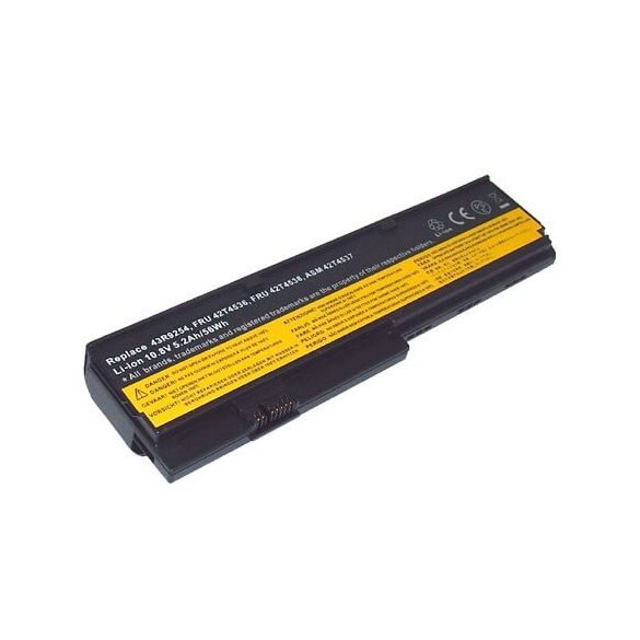 Lenovo Thinkpad X200 5200mAh notebook akkumulátor utángyártott