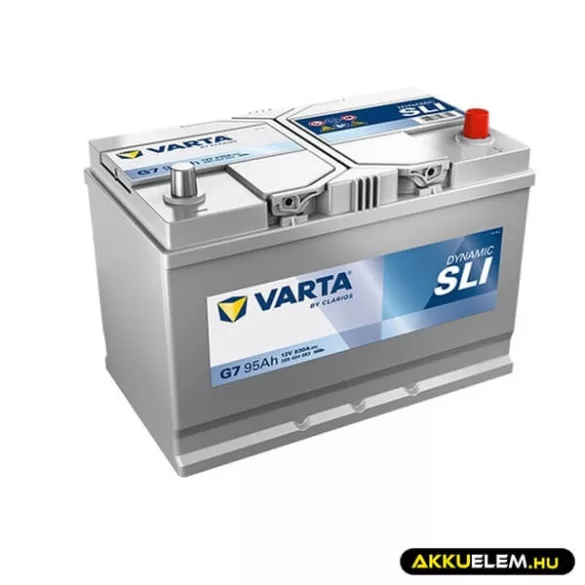 VARTA 12V 95Ah 830A G7 Dynamic ASIA akkumulátor 595404
