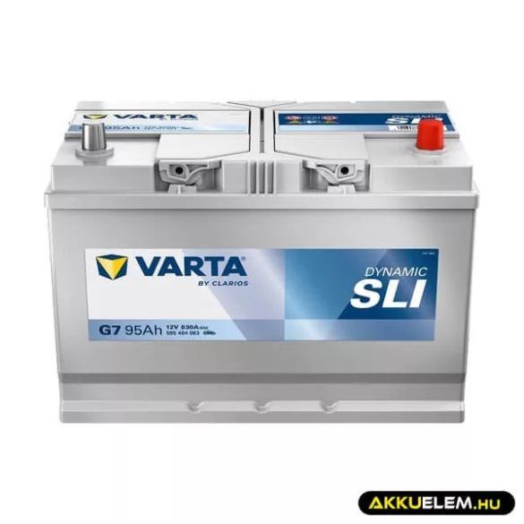 VARTA 12V 95Ah 830A G7 Dynamic ASIA akkumulátor 595404