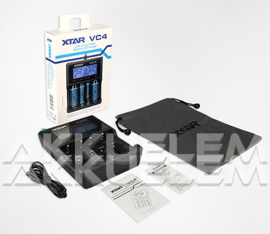 XTAR VC4 Li-ion Ni-MH multi akkumulátor töltő