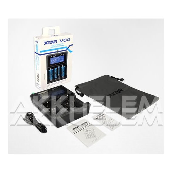 XTAR VC4 Li-ion Ni-MH multi akkumulátor töltő