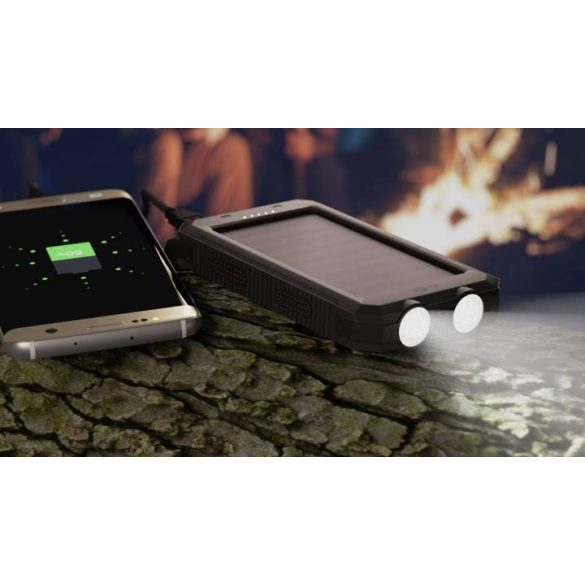 Külső akku napelemes 8000mAh Goobay