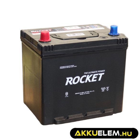 Rocket 65Ah 12V autó akkumulátor 75D23R ASIA bal+