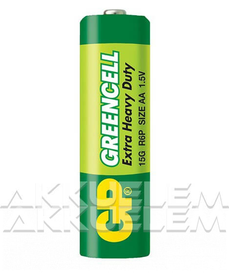 GP Greencell 15G 1,5V AA R6 féltartós elem 4db/csomag