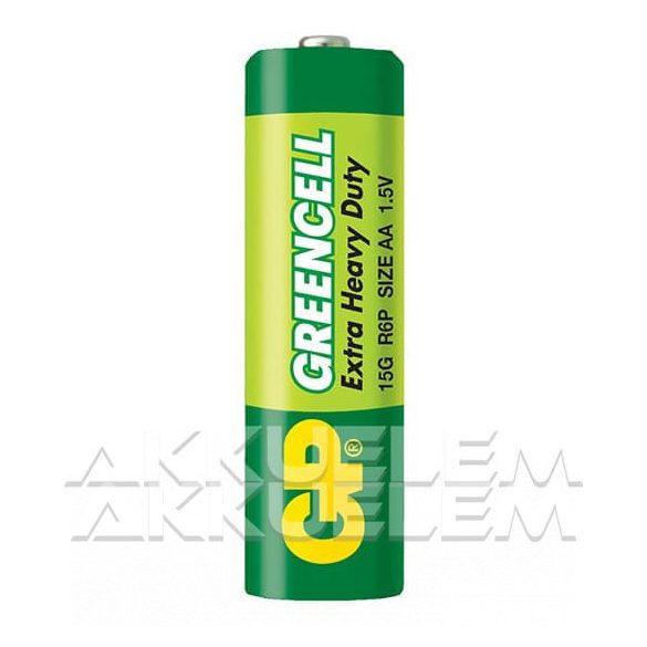 GP Greencell 15G 1,5V AA R6 féltartós elem 4db/csomag