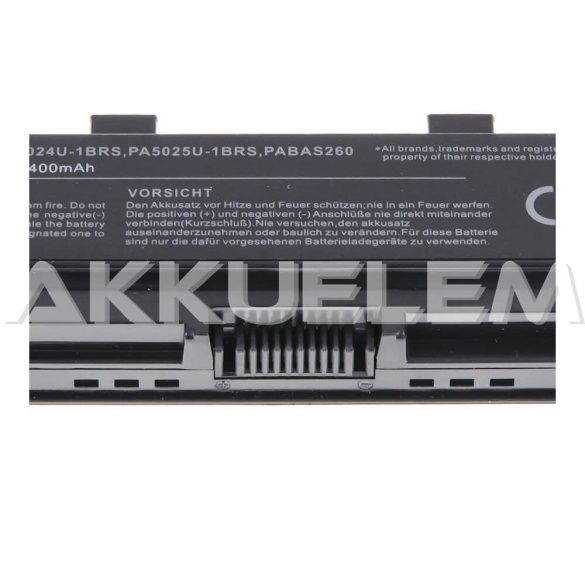 Toshiba PA5024 4400mAh notebook akkumulátor utángyártott