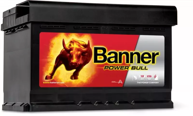 Banner Power Bull 12V 74Ah 680A P7412 autó akkumulátor JOBB+  