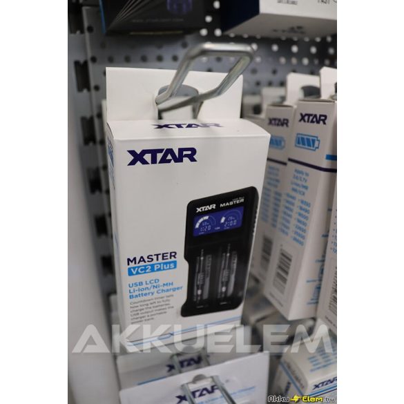 XTAR VC2 Plus Master multifunkciós akkumulátor töltő