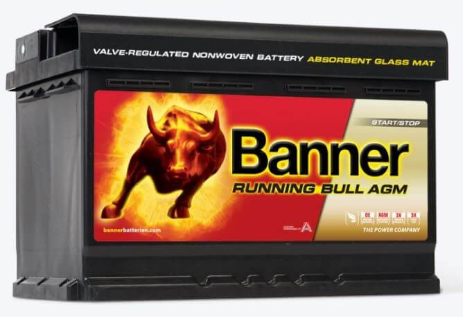   Banner Running Bull 12V 70Ah  AGM 57001  Start-Stop akkumulátor JOBB+