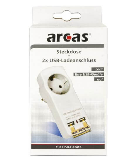 Arcas 3A USB fali adapter