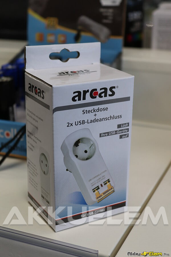 Arcas 3A USB fali adapter