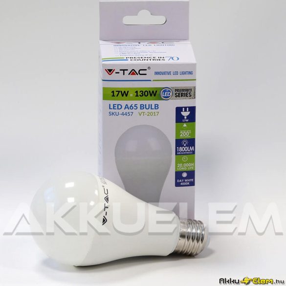 V-TAC E27 17W 1520lm 4000K LED-izzó