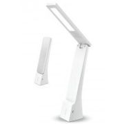   V-TAC 4W hordozható asztali lámpa 120lm fehér-ezüst színű