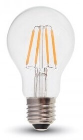 V-TAC E27 4W 400lm 2700K 300 ° Filament LED-izzó