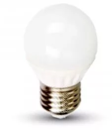 V-TAC E27 4W 320lm 4500K 180 ° LED-izzó opál kis gömb