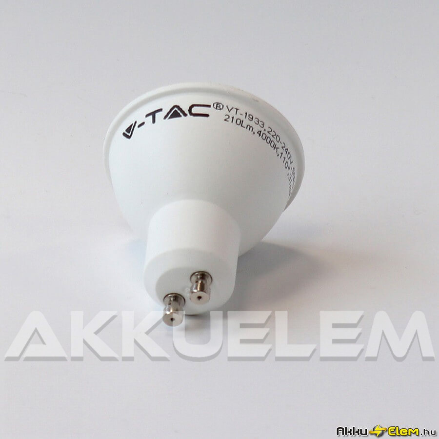 V-TAC GU10 3W 210 lm 4000K 110 ° LED-izzó