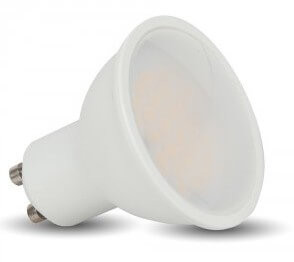 V-TAC GU10 7W 500lm 4500K 110 ° LED-izzó opál