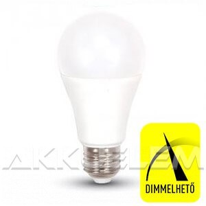V-TAC E27 9W 806lm 2700K 200 ° LED-izzó dimmelhető
